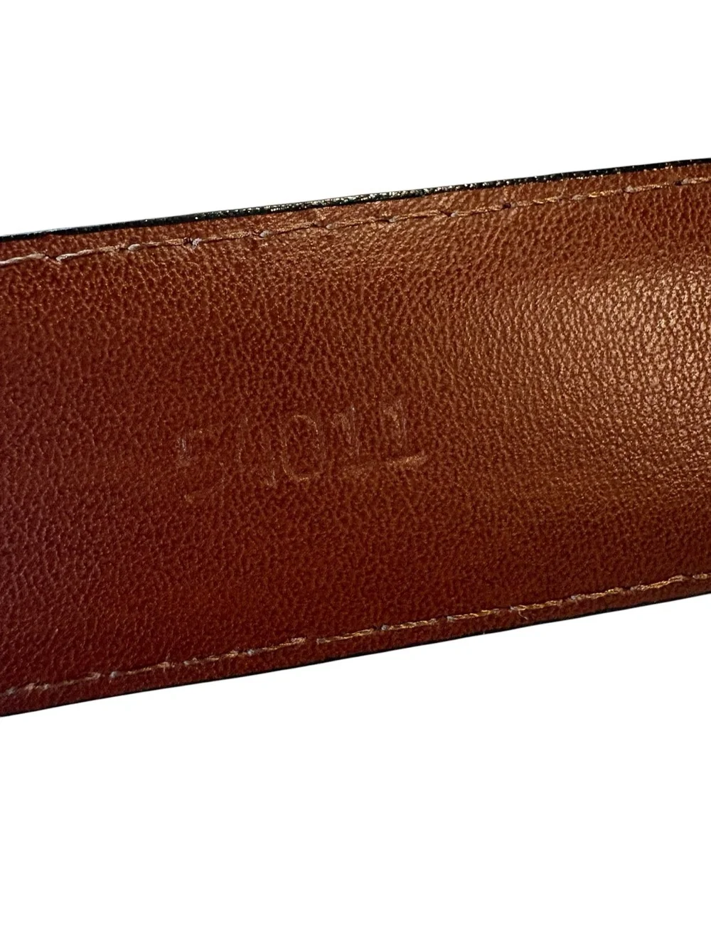 Torino Leather - European Sueded Calfskin Belt - Brown. Size 42